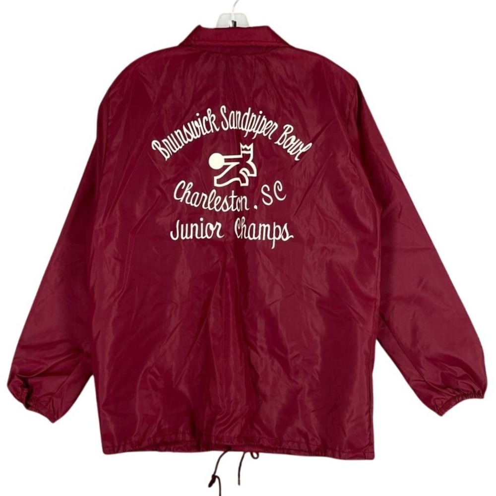 Vintage 80s Aristo Jac Hilton Jacket Men M USA Bowling Club Brunswick Charleston